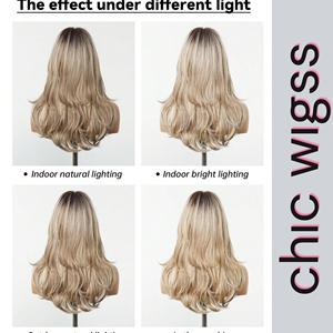 La Sylphide Long <b>Curly</b> <b>Wig</b> With Bangs Full Head Cover Natural Look For Women - Product Image 4