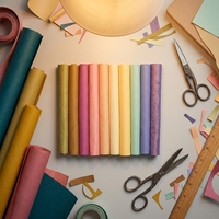 Feutre 100% laine aiguilleté imprimé coloré pour artisanat et vestes pour filles, idéal pour la couture DIY