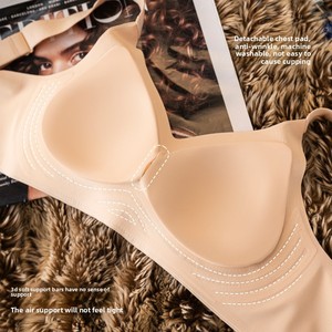 Reggiseno Sportivo Senza Ferretto a Coppa 3/4, Traspirante, Senza Cuciture, Push-Up, per Donne con Seno Piccolo e Taglie <span class=keywords><strong>Grandi</strong></span> - Product Image 4