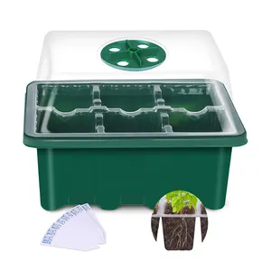 Wholesale Garden Plant Nursery Pot Grow 6/ 12 Cell Germination Starter Seedling Trays forestry nursery tray & Lids