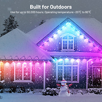 Smart Point Light RGBIC IP67 impermeable al aire libre para la decoración de la casa del techo Led luces de Navidad permanentes