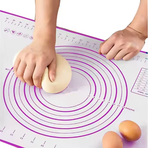 Tapis de cuisson en silicone antiadhésif, épaisseur 4 mm, sans BPA, qualité supérieure, facile <span class=keywords><strong>à</strong></span> nettoyer, antidérapant, compatible micro-ondes, 40x60 cm, 1 an - Product Image 2