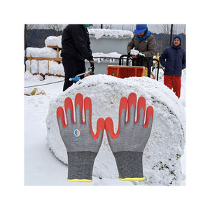 NMSHIELD Guantes DE TRABAJO ANSI antifrío Nivel de corte 4 Guantes de trabajo de construcción de nitrilo de arena Guantes térmicos impermeables - Product Image 1