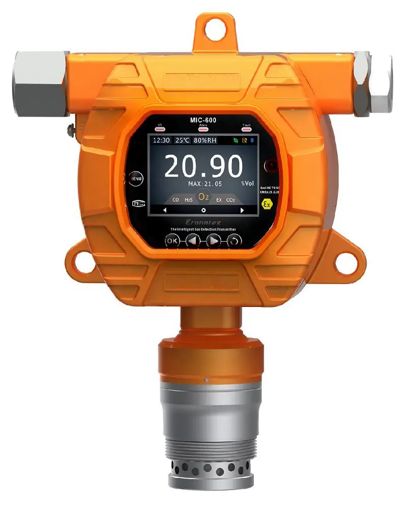 Analyseur de gaz fixe ZETRON MIC600 6 en 1 pour monoxyde de carbone, chlore, dioxyde d'azote et moniteur de fuite de gaz phosgène