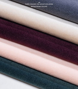 Composito ad alta elasticità simile al cotone con pelliccia sintetica di volpe argentata 100% tessuto felpa in poliestere - Product Image 6