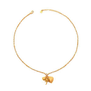 Gold Plated Stainless Steel Charm Necklace With Shell Starfish Turtle Pendant For Women Fashion Jewelry - Product Image 2