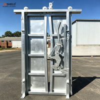 Support de tête de bétail galvanisé à chaud pour l'installation de la barrière d'encastrement
