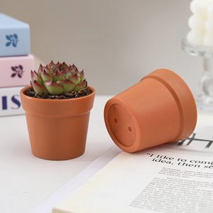 Maceta Pequeña Estilo Influencer, Resistente a Roturas, Blanca, de PP Biodegradable, Hecha a Mano, para Flores de Coche, <span class=keywords><strong>Artificial</strong></span> - Product Image 4