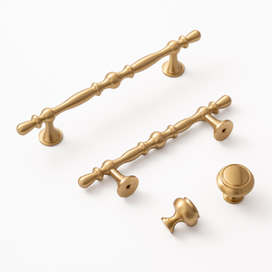 Brass đồ nội thất cử<span class=keywords><strong>a</strong></span> xử lý ngăn kéo nhà bếp tủ xử lý và knobs Giọt Nước Mắt Loại Nhà Bếp dài kéo cho đồ nội thất tủ quần áo - Product Image 2