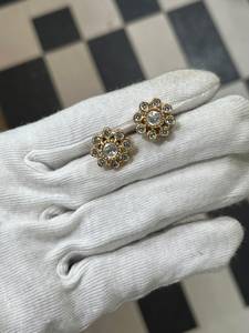 Wholesale <b>Indian</b> Polki Kundan Pendant Brass <b>Jewelry</b> <b>Set</b> Rhodium Plated Diamond Antique Look Trendy Designer Wedding Women's - Product Image 5