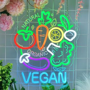 Letreros de Neón Veganos en Stock, Decoración de Pared Colgante para Negocios, Restaurantes, Tiendas, Cafeterías, Fiestas, Letreros de Neón Personalizados - Product Image 5