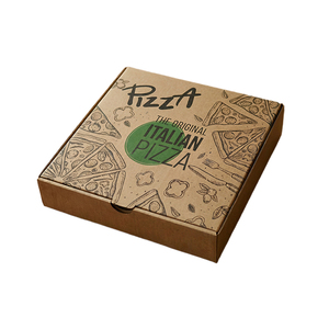 Caja de Pizza Ecológica Personalizada, Caja de Papel Plegable para Tartas, Desechable, de 6, 7, 8, 9 y 10 Pulgadas, Negra/Marrón/Blanca, Caja de Entrega de Comida Rápida - Product Image 4
