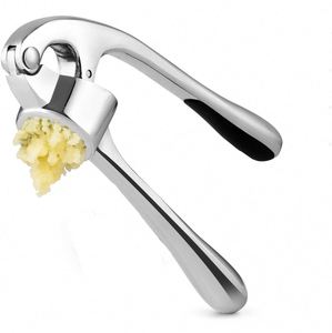 Prensa de Ajo Premium de Aleación de Zinc, Picadora de Ajo, Trituradora de Ajo, Fácil de Apretar y Limpiar, Utensilios de Cocina - Product Image 1