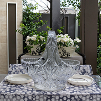 2025 panier cadeau en cristal sculpté à la main-mariage de luxe/noël/centre de table fête des mères pour la décoration de la maison et de l'hôtel