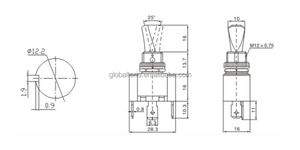 12V 30A Kfz-Kippschalter SPST EIN/AUS 3-polig mit LED-Beleuchtung Lichtschalter Interrupteurs SCHALTEN Interruptor - Product Image 4