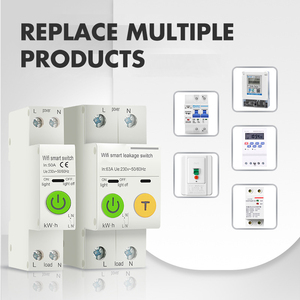 Tuya wifi thông minh chuyển đổi ngắt mạch 63A 1P điện đo giám sát hẹn giờ Relay cho nhà thông minh không dây điều khiển từ xa - Product Image 5