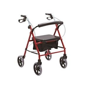 Kjt Wheelchairs Foldable Walker With Wheels And Brake Height Adjustable Lightweight For Elderly Mobility Aid - Product Image 2
