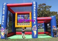 Ballon de Rugby gonflable commercial cible Double terrain de Football défi Football Football lancer jeu d'interception