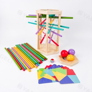 Juguete Educativo de Madera 3D, Tablero de Colores para Jugar y Aprender Matemáticas, para Edades de 5 a 7 Años, con 51-100 Piezas, Ideal para el Aula, el Hogar, Fiestas y Bares - Product Image 1