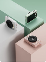 Kamera Digital Mini Saku BENJIE Single Shot Resolusi Video 2.7K FHD Stabilisasi Gambar Elektronik Zoom Mendukung Kartu SD Murah