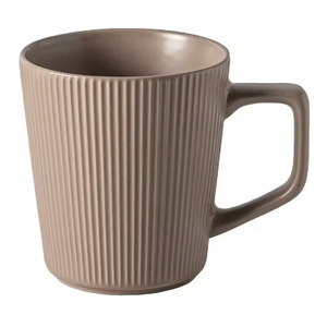 New China Manufacturer's Nordic Style 500ML <b>Ceramic</b> <b>Mug</b> Solid Color Striped Design for Business Gifts Practical for Home Office - Product Image 5