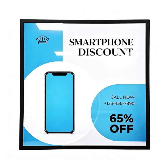 26.5 Inch Square Digital Poster Display Screen for Indoor Brand Promotion