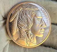 Pièces de monnaie américaines en cuivre pur .999 de 1 oz, styles populaires en relief 3D personnalisés, pièces de monnaie en cuivre 999 de 1 oz