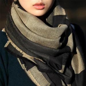 Venta caliente Multicolor mujeres invierno cálido <span class=keywords><strong>lana</strong></span> larga bufanda <span class=keywords><strong>de</strong></span> <span class=keywords><strong>cachemir</strong></span> chal bufanda con borla - Product Image 3