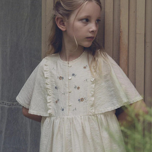 เดรสเด็กผู้หญิงทรงเอ ผ้าลูกไม้ แขนสั้น ผ้าฝ้ายพิมพ์ลาย รุ่นซัมเมอร์ 2026 มีสินค้าพร้อมส่ง - Product Image 3