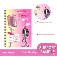 Échantillon Gratuit Cahier A4 à Spirale Personnalisable à Couverture Souple en Tissu PP Transparent à Lignes Pointillées Pas Cher