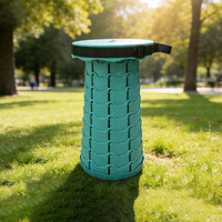 Vente directe d'usine, tabouret pliable télescopique en plastique portable pour adultes, camping, pêche, jardin