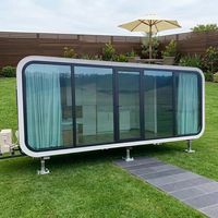 Maison préfabriquée moderne de type Apple Cabin, unité de logement modulaire de luxe pour les stations de montagne et de bord de mer