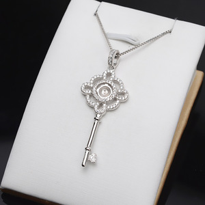 Cabeza de Colgante de Plata 925, 6-7 mm, Colgante Femenino con Perla, Accesorio de Joyería DIY, Soporte Vacío Semiterminado para Incrustaciones 702 - Product Image 4