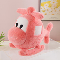 En gros, Peluche hélicoptère de dessin animé multicolore, Jouet en peluche avion doux, Peluche avion Kawaii pour cadeaux de machine à griffes