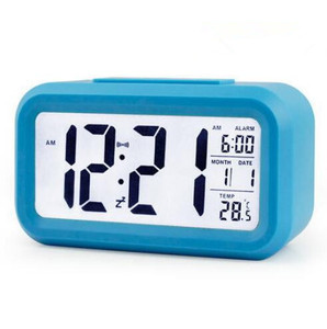 Digital LED Wecker Tisch uhr Elektronische Schreibtisch Tischuhren Mit Kalender <span class=keywords><strong>LCD</strong></span> Tisch uhren - Product Image 1