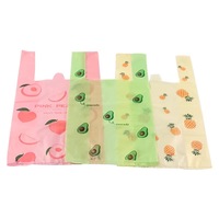 Sac de courses réutilisable en plastique HDPE/LDPE épais avec logo personnalisé pour supermarché, épicerie et vente au détail