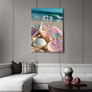 Kits <span class=keywords><strong>de</strong></span> peinture au diamant DIY SONGWOOART Sea Stone pour débutants, pour la décoration murale <span class=keywords><strong>de</strong></span> la maison, peinture au diamant personnalisée - Product Image 1