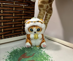 Porte-clés en peluche Kawaii, motifs Requin, Chat, Oeuf paresseux, <span class=keywords><strong>Fraise</strong></span>, <span class=keywords><strong>Prince</strong></span>, Grenouille aux grands yeux, Saumon, Lapin, en peluche douce, breloque <span class=keywords><strong>de</strong></span> sac, cadeau pour - Product Image 5