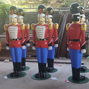 Sculpture de roi <span class=keywords><strong>casse</strong></span>-noisettes en fibre de verre pour extérieur, idéale pour la décoration de Noël et d'événements, en résine, pour affichage festif en centre commercial - Product Image 5