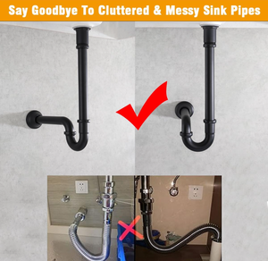 <span class=keywords><strong>ราคา</strong></span>โรงงาน ท่อน้ำทิ้งรูปตัวยูสำหรับอ่างล้างหน้าในห้องน้ำ ขนาด 1-1/4 <span class=keywords><strong>นิ้ว</strong></span> สีดำด้าน พร้อมท่อต่อแบบข้อต่อเลื่อน ปรับความสูงได้ รับผลิตแบบ OEM - Product Image 5