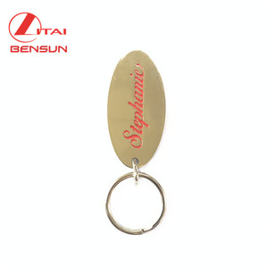 Tùy chỉnh quảng cáo hình bầu dục sắc nét thăng hoa Móc Chìa Khóa Nhẫn Kẽm hợp kim kim loại móc chìa khóa - Product Image 4