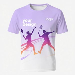 Camiseta informal de secado rápido transpirable de cuello redondo de manga corta de gran tamaño de punto personalizado para hombres Deportes al aire libre y Fitness - Product Image 5