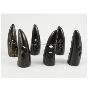 กระดุมฮอร์นทำมือคุณภาพสูงสินค้าขัดแบบธรรมชาติพร้อมช่องลาก2รูและ1รู - Product Image 6