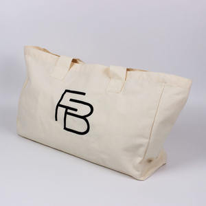 ロゴ印刷付きカスタムオーバーサイズキャンバストートバッグ、再利用可能でエコフレンドリーな食料品ショルダーバッグ、日常、仕事、旅行での使用に最適 - Product Image 4