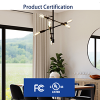 Prix d'usine Ampoule à filament LED 8W E26 110V ST19 1100LM Verre clair Dimmable Pas de scintillement Ampoules LED compatibles avec les luminaires