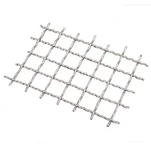 Manufacturer Plain Weave Wire Mesh Stainless Steel Crimped Wire Mesh
