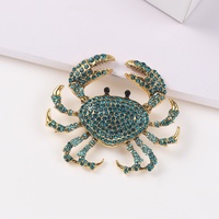 Broches et épingles vintage de style mode, motifs oiseau, crabe, baroque, animaux marins classiques, pour femmes et hommes, badges, corsages, accessoires de costume et de bureau
