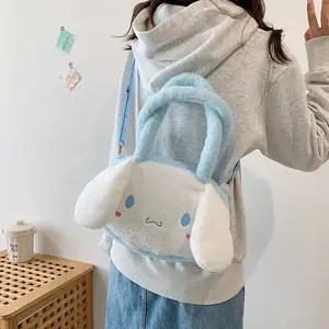 Мультяшная сумка Kuromi Sanrio Mlody Kuromi Cinnamorol мягкий рюкзак Аниме Мягкие плюшевые игрушки Sanrio