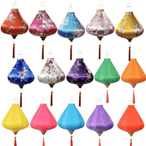 Lụa truyền thống đèn lồng đèn vòng hình dạng nhiều thiết kế cho năm mới trang trí bên cửa hàng trang trí - Product Image 3