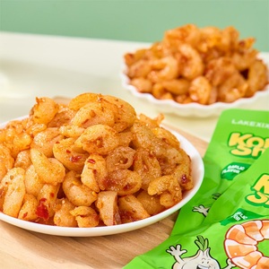LAKEXIXI Snack de <span class=keywords><strong>crevettes</strong></span> végétaliennes épicées au konjac, sain et faible en <span class=keywords><strong>calories</strong></span>, en sachet pour enfants et adultes, étiquette personnalisée OEM pour importateurs - Product Image 4